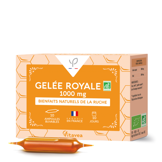 Ampoules de gelée royale bio Cure Forme & Tonus PONROY